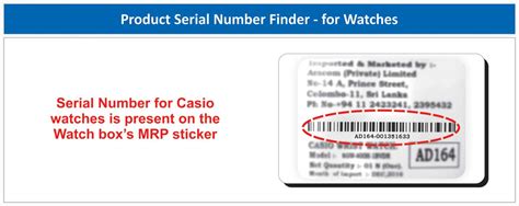 casio watch serial number